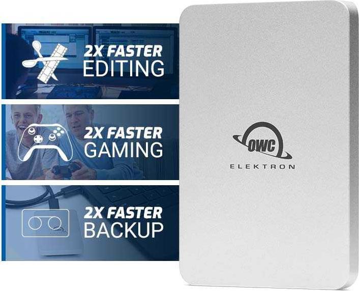 Immagine prodotto OWC 480GB Envoy Pro Electron ultra compatto USB-C 10Gb/s resistente alla polvere e all'acqua - (480 GB)