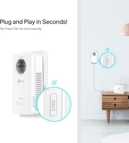 Image du produit TP-Link Kit CPL TL-WPA1300PDE (1300 Mbit/s)