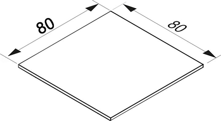 Produktbild VCM Eckplatte „Lona 80x80“ | Schreibtisch, Computertisch, Ecktisch, Winkeltisch (80 x 80 cm)