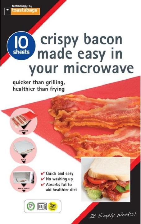 Planit Products Carta da cucina per microonde al bacon 10 pezzi