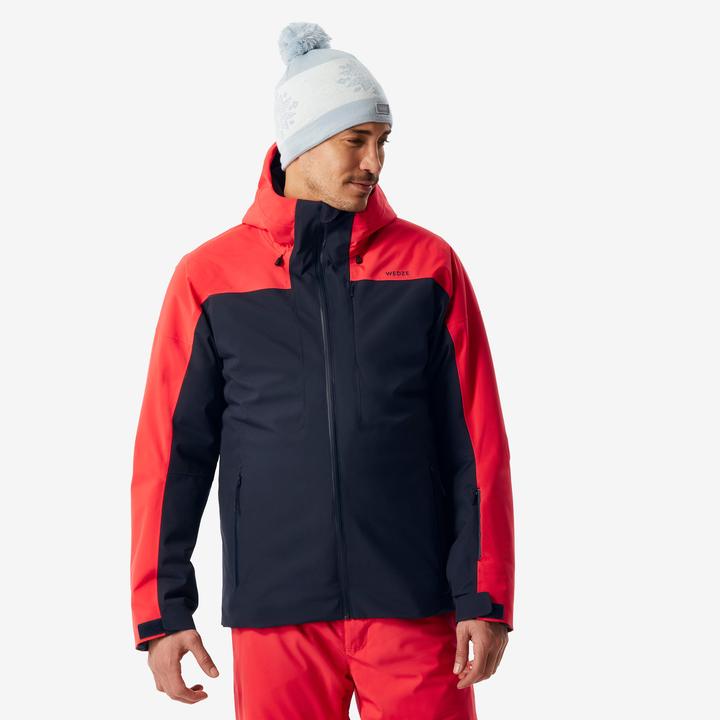 Produktbild Wedze Skijacke Herren warm und wasserdicht - 500 marineblau/rot (XXL)