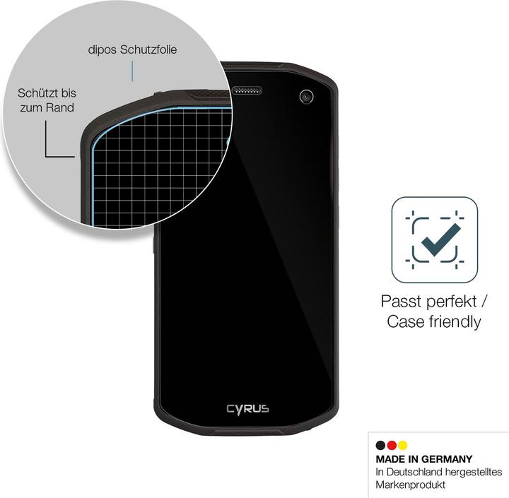Produktbild Dipos Anti-Shock Displayschutz 9H (1 Stück, Cyrus CS 28 Hipster)