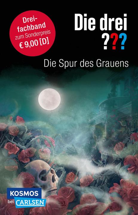 Productafbeelding Die drei???: Die Spur des Grauens. Dreifachband (Enthält die Bände: Im Haus des Henkers, Die Villa (Duits, André Minninger, Marco Sonnleitner, André Marx, 2024)