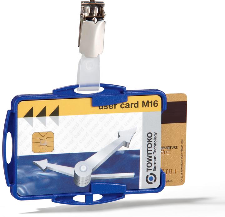 Image du produit Durable Porte-carte avec clip pour 2 cartes 1 paquet de 25 821806