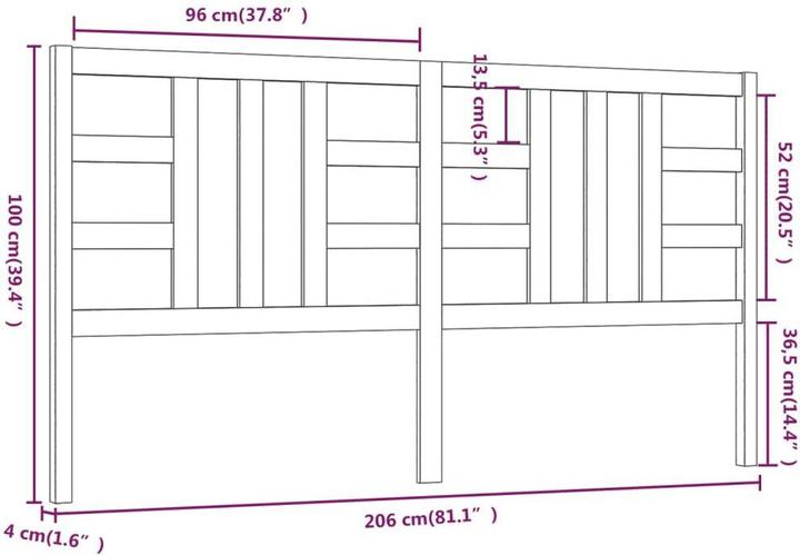 Immagine prodotto VidaXL Lior (206 x 4 x 100 cm)