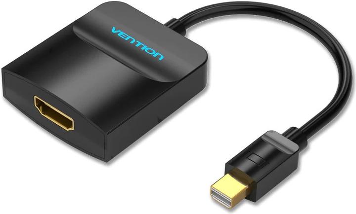 Actual product image Vention Mini DisplayPort to HDMI cable adapter, black - 0.15m (Mini DP, HDMI, 4 cm)