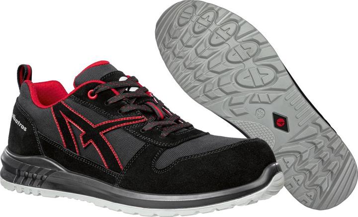 Produktbild Albatros CLIFTON LOW SRC 648700210000045 Sicherheitsschuh S3 Schuhgrösse (EU): 45 Schwarz, Rot 1 Paa (S3, 45)