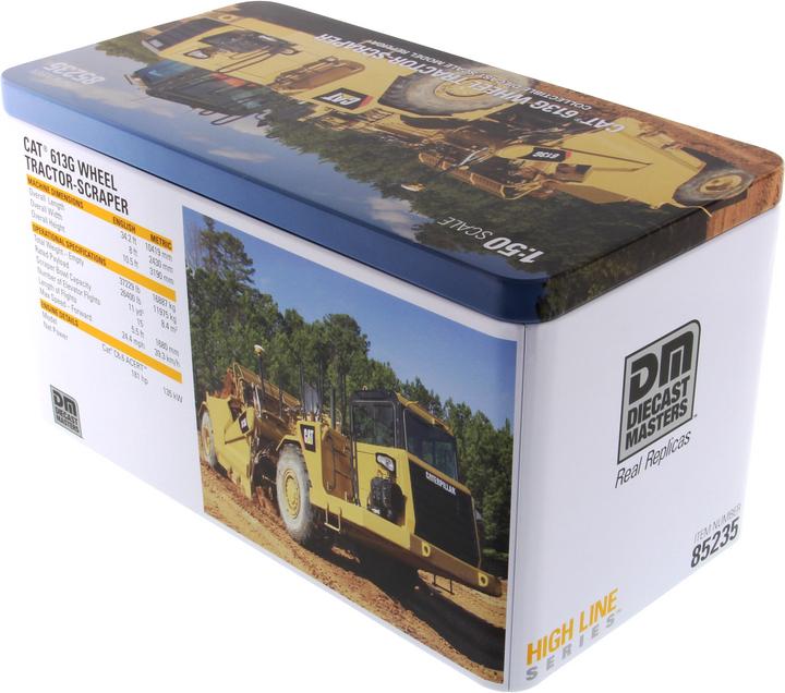 Actual product image Diecast Masters CAT 613G Wheel Tractor-Scraper