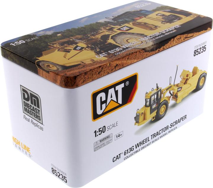 Actual product image Diecast Masters CAT 613G Wheel Tractor-Scraper