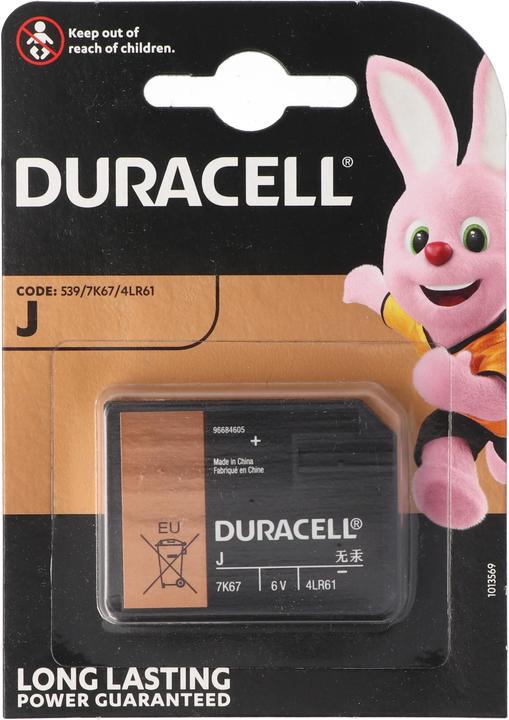 Image du produit Duracell Batterie 7K67 Flatpack 4LR61, V4918, V4018, 5000394767102 (1 pcs, J, 570 mAh)