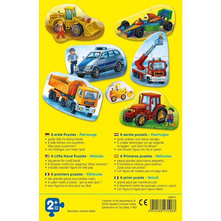 Immagine prodotto Haba 6 primi puzzle - veicoli (4 pezzi)