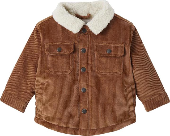 Image du produit Vertbaudet Veste chaude en velours côtelé pour bébé avec polyester recyclé (68)
