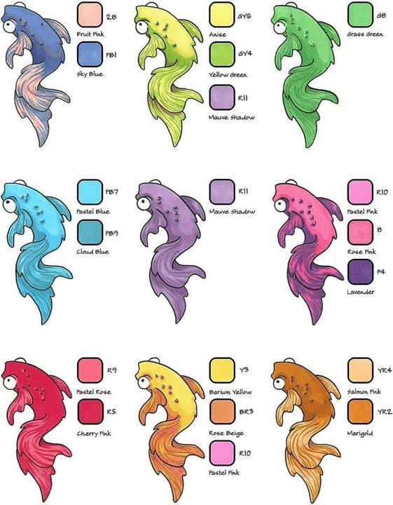 Actual product image Ohuhu Honolulu (Multicoloured, 24 x)