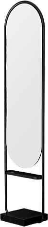 Actual product image Aytm Angui standing mirror with shelf and marble base 180 cm