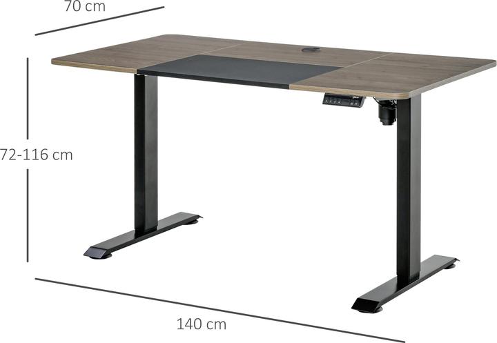Immagine prodotto Vinsetto Tavolo PC (140 x 116 x 70 cm)