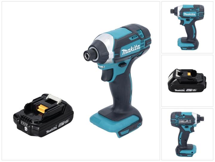 Actual product image Makita DTD 152 18 V Li-ion Cordless Impact Driver + 1 x Battery BL 1820 2 Ah - without charger (Rechargeable battery operated)