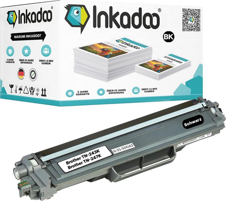 Actual product image Inkadoo Compatible toner for Brother TN243, TN247 (FC)