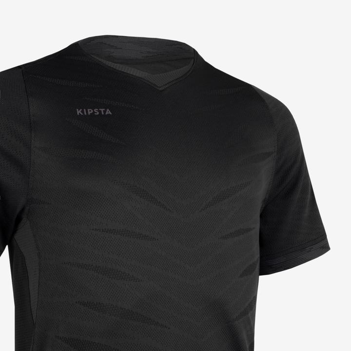 Immagine prodotto Kipsta Maglia da calcio da donna/uomo a maniche corte - CLR nero (M)