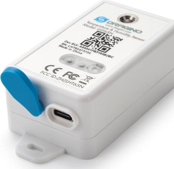 Produktbild Dragino LHT65N E5 LoRaWAN Temperatur und Humidity Sensor mit Lichtfühler