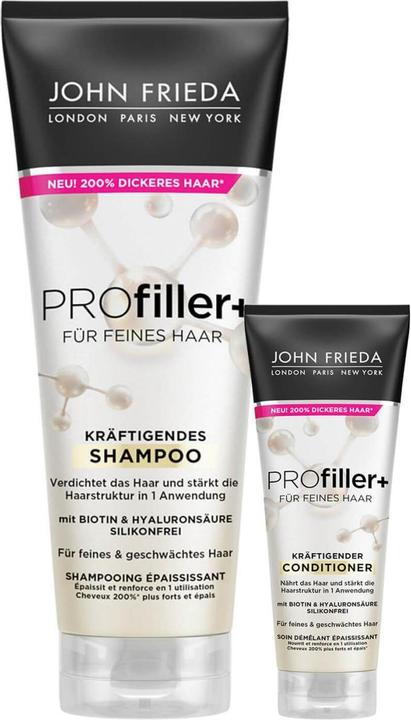 John Frieda PROFiller+ - Shampoo & Mini-Conditioner Duo (250 ml, Flüssiges Shampoo)