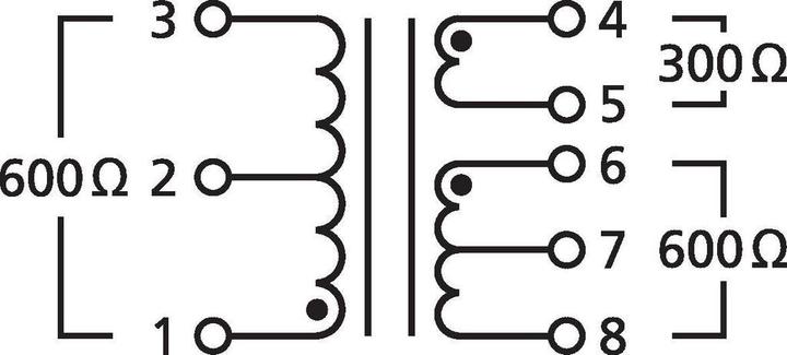 Produktbild Monacor Audio-Uebertrager 1:1/2:1 fuer Line-Signale