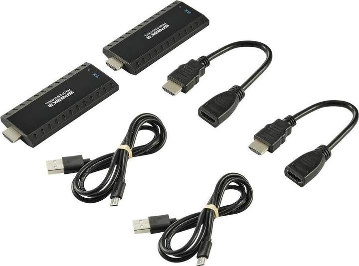 Produktbild SpeaKa Professional HDMI® HDMI-Funkübertragung (Set) über Heimnetzwerk (IP-basiert) 30m (30 m)