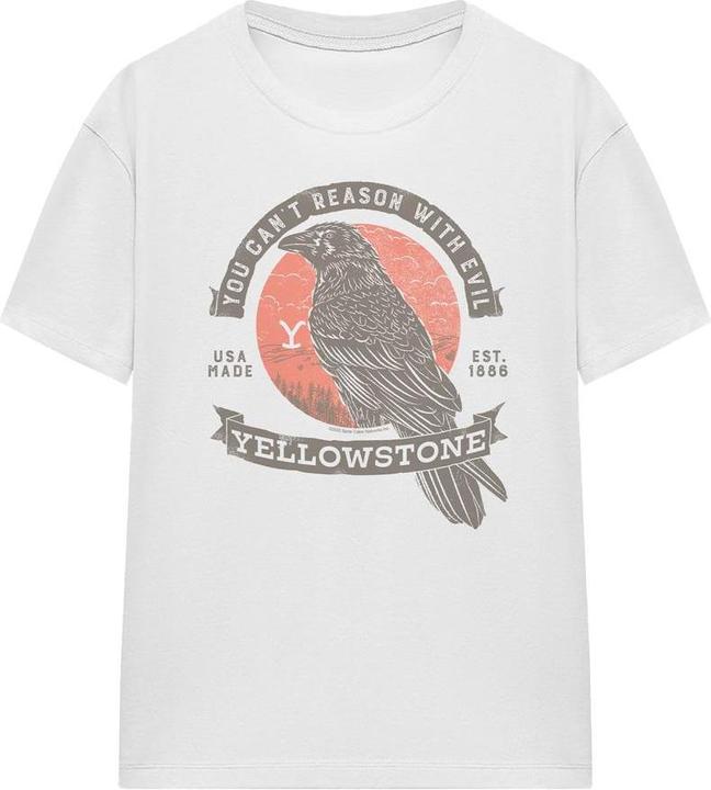 Actual product image Yellowstone Unisex Adult Evil Bird T-Shirt (XXL)