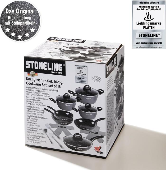 Produktbild Stoneline CERAMIC Kochgeschirr-Set 16-tlg. (28 cm, Kochtopf, Keramik)