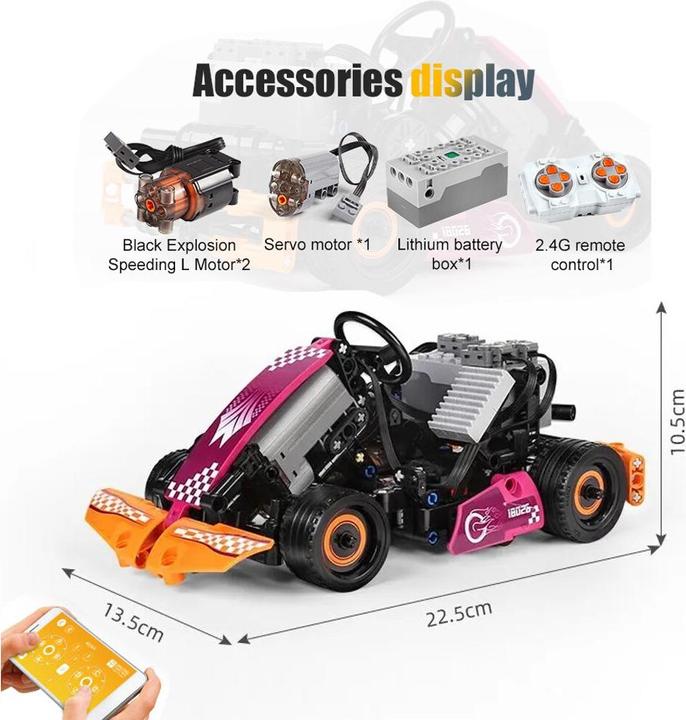 Image du produit Mould King Mold King 18026 - GO Kart (RC) (289 pièces)