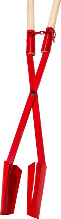 Idealspaten Ground hole digger JUMBO red powder coated size 1