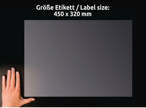 Produktbild Avery Antimikrobielle Etiketten, ablösbar, transparent