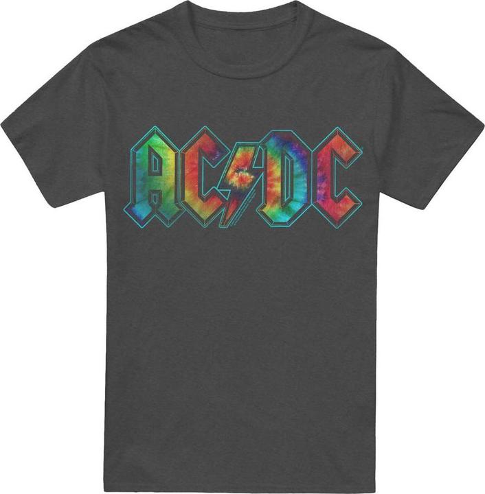 Actual product image AC/DC Unisex Adult Tie Dye Logo T-Shirt (3XL)