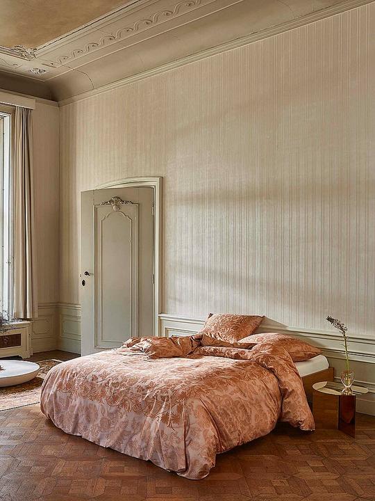 Produktbild Essenza Satin Bettwäsche 70x90cm / 140x200cm Maere Pink Sand (Bettwäsche Set, 140 x 200 cm)