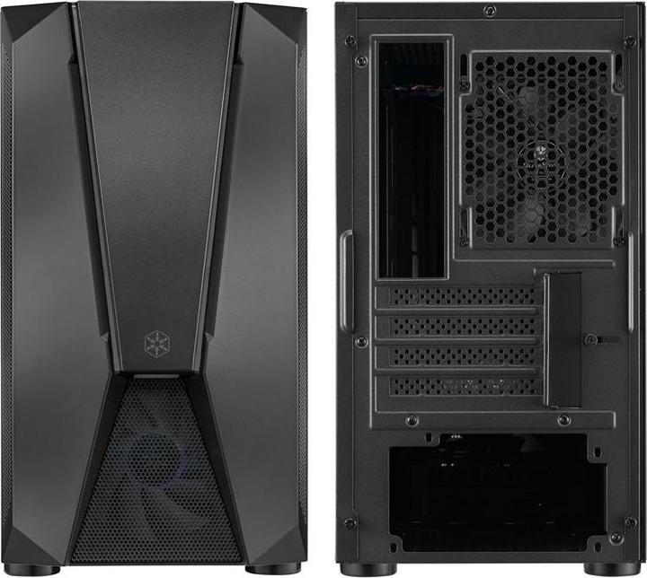 Immagine prodotto Silverstone Case Fara V1M Pro Micro-ATX, ARGB, vetro temperato (mATX, Mini-ITX)