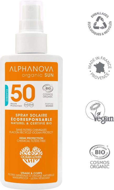 Alphanova SUN Spray Bio SPF50 125 g (Sonnenspray, SPF 50+, 125 g)