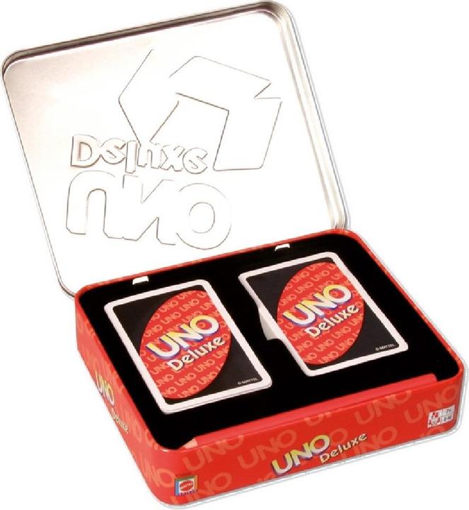 Actual product image Mattel Games Uno Deluxe Card Game (German, French, Italian)