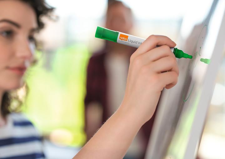 Produktbild Nobo Glasboard Marker (White, 3 mm, 4 x)