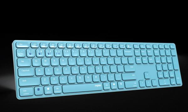 Produktbild Rapoo E9800M MULTI-MODE WL KEYBOARD BL (DE, Kabellos)