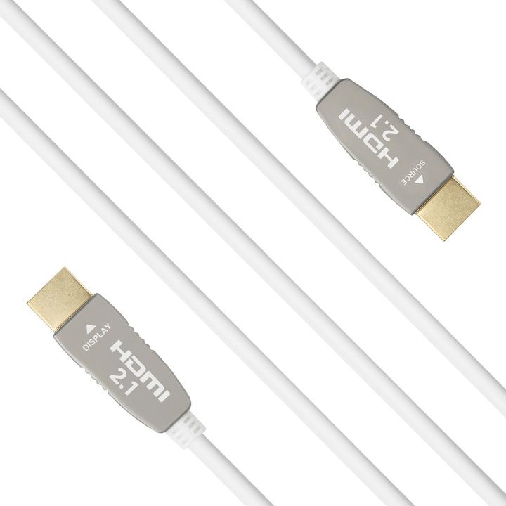 Actual product image Celexon UHD Optical Fibre HDMI 2.1 8K Active Cable 25m, white (25 m, HDMI)