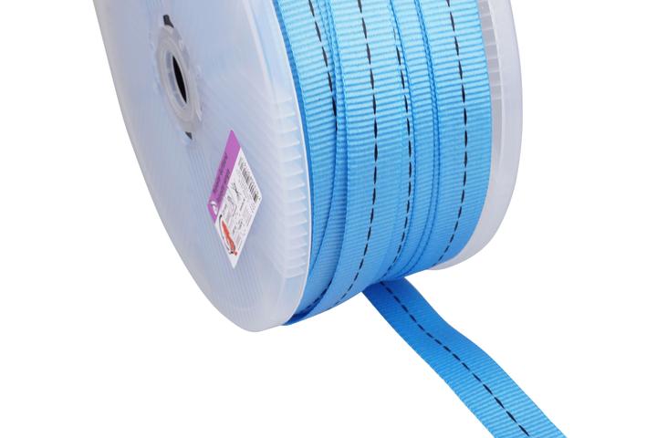 Actual product image Mamutec Webbing Polyester blue 25 mm, 100 m