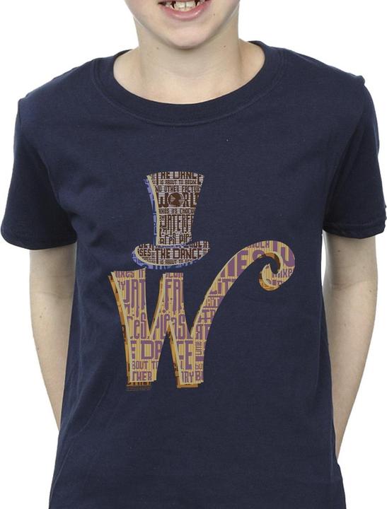 Immagine prodotto Willy Wonka & the Chocolate Factory W Logo Hat Maglietta Ragazzi (152, 158)