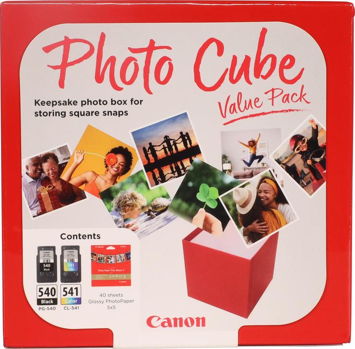 Actual product image Canon PG-540 / CL-541 Photo Cube Value Pack PP-201 13x13 cm 40 sheets (M, C, FC, Y)