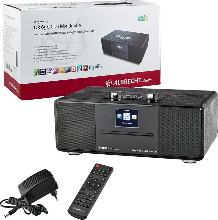 Productafbeelding Albrecht DR 690 CD (Internet radio, DAB+, Bluetooth, WiFi)