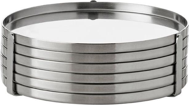 Produktbild Stelton Arne Jacobsen coaster Ø 8.5 cm (6 x, Glasuntersetzer)