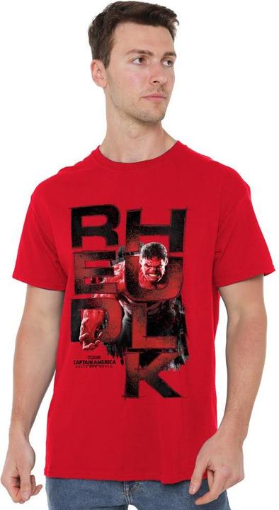 Actual product image Captain America Mens Red Hulk Logo T-Shirt (3XL)