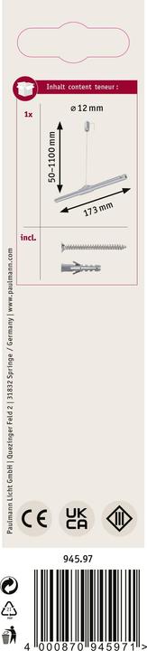 Actual product image Paulmann Wire System Suspension