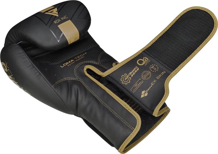 Actual product image Rdx Boxing Gloves F6 Matte Golden (8 OZ)