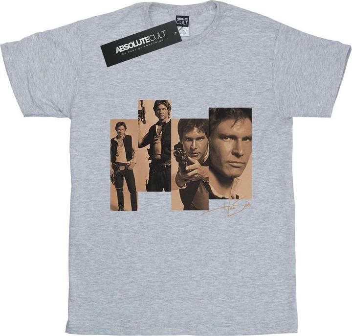 Actual product image Star Wars Womens/Ladies Han Solo Photoshoot Cotton Boyfriend T-Shirt (S)