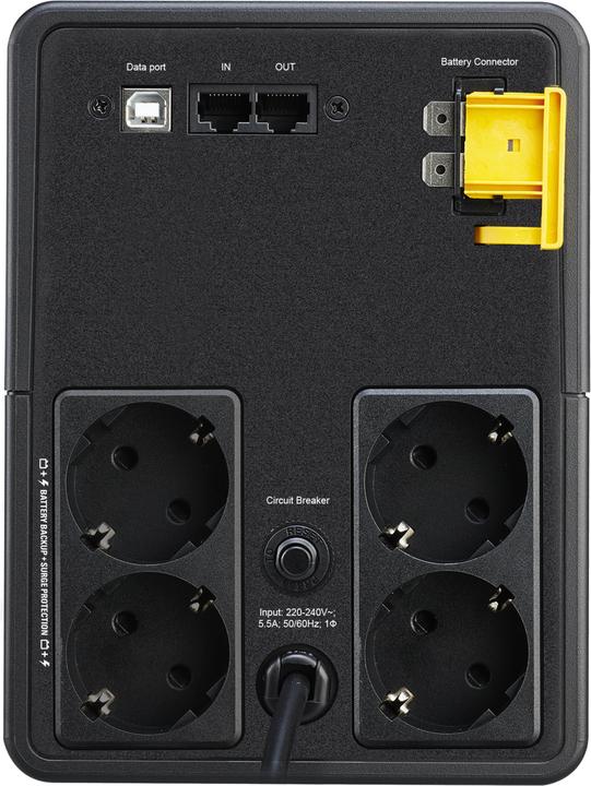 Immagine prodotto APC BX1200MI-GR Gruppo di continuità (UPS) Line-Interactive 1200 VA 650 W 4 uscite AC (1200 VA, 650 W, Interattivo linea UPS)
