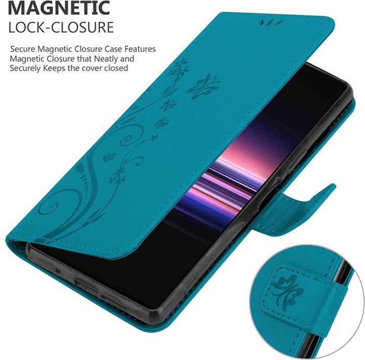 Actual product image Cadorabo Flower Book Cover (Sony Xperia 5)